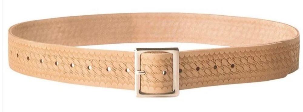 CLC Work Gear Leather Work Belt Tan Buckle M/L Construction Heavy Duty NO 4501